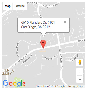 San Diego Hand Surgery's map